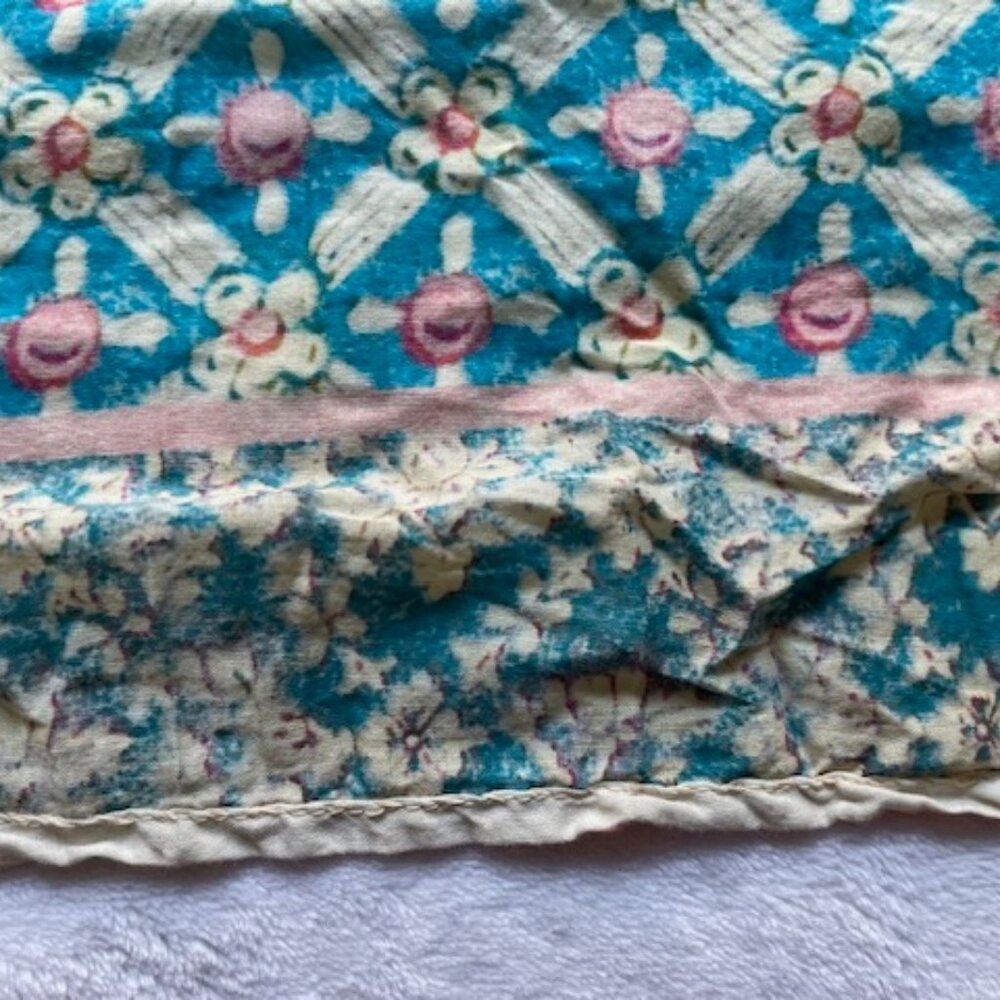 Magnolia Pearl Turquoise Floral Scarf - Picture 9 of 14